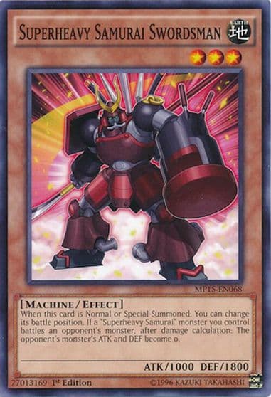 Superheavy Samurai Swordsman 2015 Mega-Tins Mega Pack Yu-Gi-Oh! card
