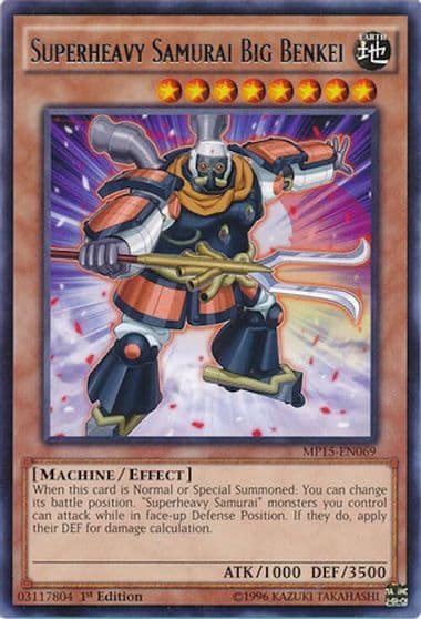 Superheavy Samurai Big Benkei 2015 Mega-Tins Mega Pack Yu-Gi-Oh! card