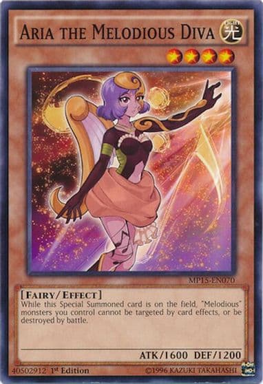 Aria the Melodious Diva 2015 Mega-Tins Mega Pack Yu-Gi-Oh! card