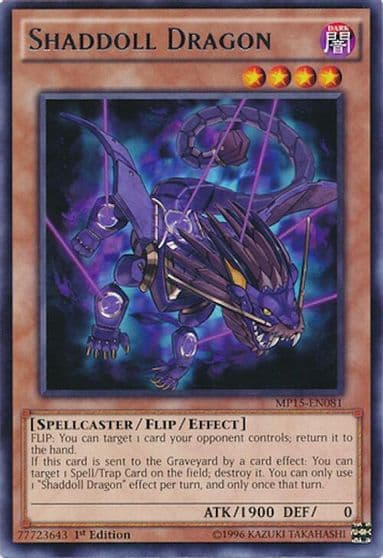 Shaddoll Dragon 2015 Mega-Tins Mega Pack Yu-Gi-Oh! card