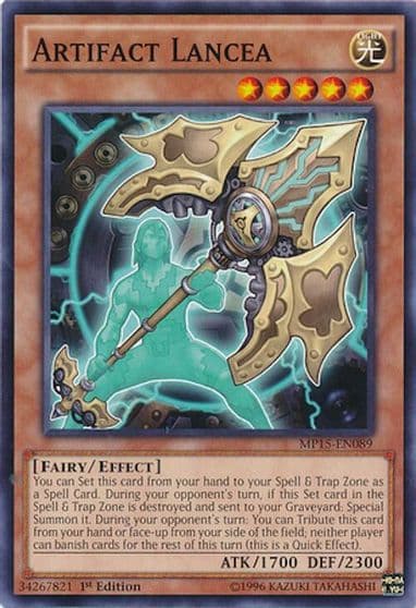 Artifact Lancea 2015 Mega-Tins Mega Pack Yu-Gi-Oh! card