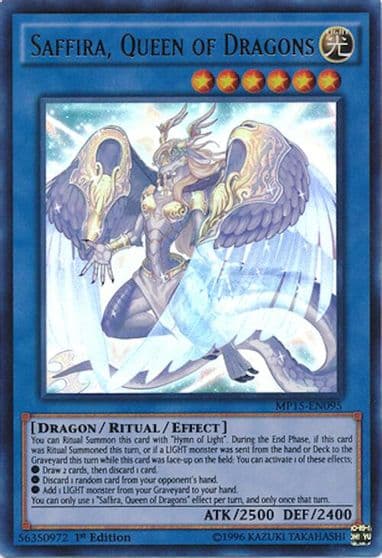 Saffira Queen of Dragons 2015 Mega-Tins Mega Pack Yu-Gi-Oh! card