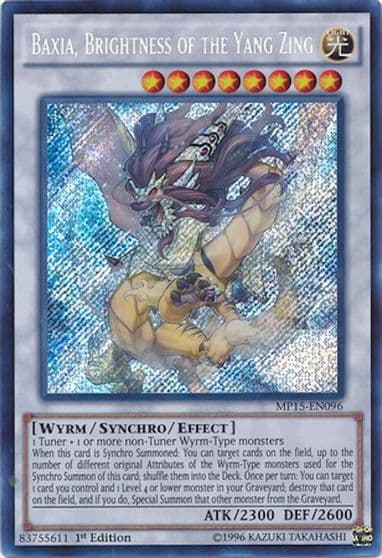 Baxia Brightness of the Yang Zing 2015 Mega-Tins Mega Pack Yu-Gi-Oh! card