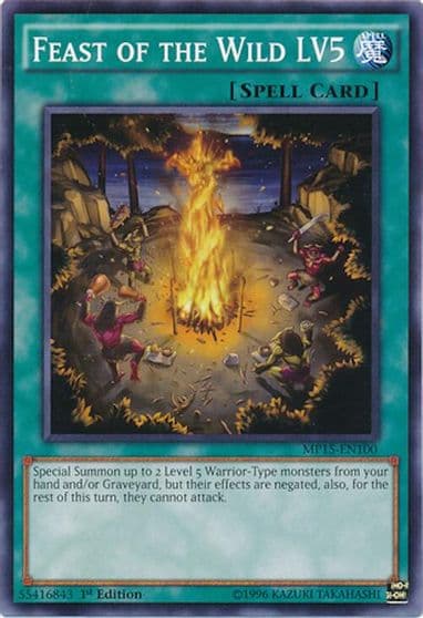 Feast of the Wild LV5 2015 Mega-Tins Mega Pack Yu-Gi-Oh! card