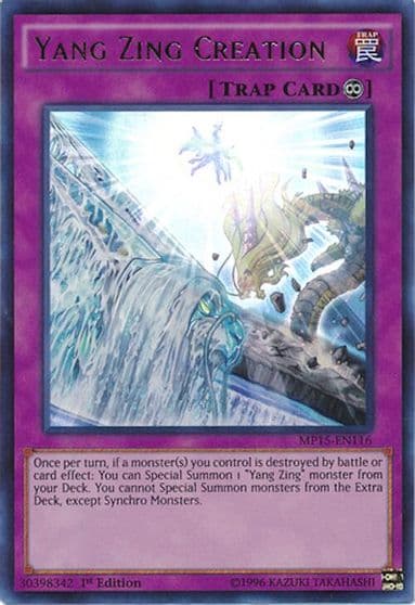 Yang Zing Creation 2015 Mega-Tins Mega Pack Yu-Gi-Oh! card