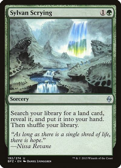Sylvan Scrying Battle for Zendikar Magic card
