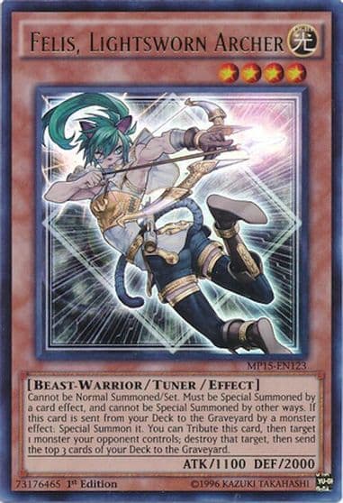 Felis Lightsworn Archer 2015 Mega-Tins Mega Pack Yu-Gi-Oh! card