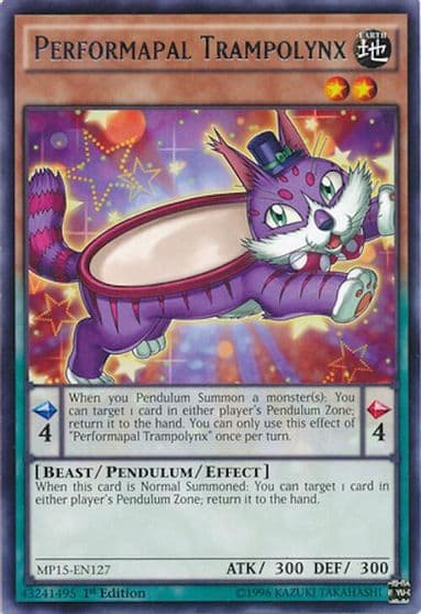 Performapal Trampolynx 2015 Mega-Tins Mega Pack Yu-Gi-Oh! card