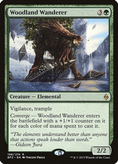 Woodland Wanderer Battle for Zendikar Magic card