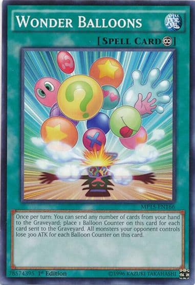 Wonder Balloons 2015 Mega-Tins Mega Pack Yu-Gi-Oh! card