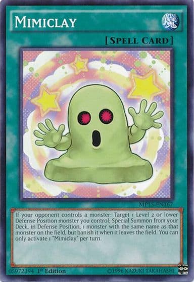 Mimiclay 2015 Mega-Tins Mega Pack Yu-Gi-Oh! card