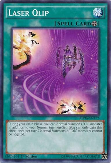Laser Qlip 2015 Mega-Tins Mega Pack Yu-Gi-Oh! card