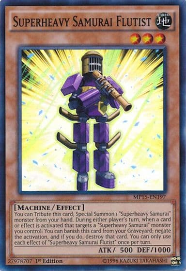 Superheavy Samurai Flutist 2015 Mega-Tins Mega Pack Yu-Gi-Oh! card