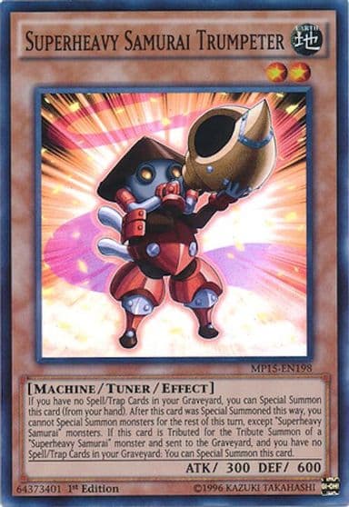 Superheavy Samurai Trumpeter 2015 Mega-Tins Mega Pack Yu-Gi-Oh! card