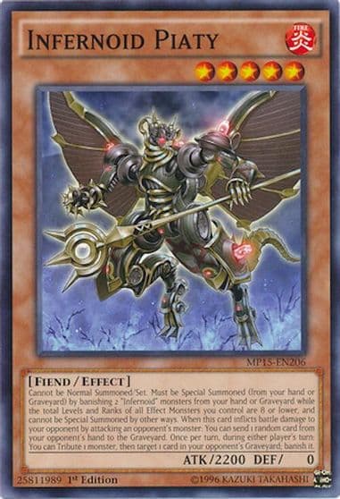 Infernoid Piaty 2015 Mega-Tins Mega Pack Yu-Gi-Oh! card