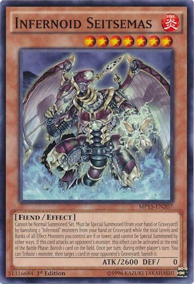 Infernoid Seitsemas 2015 Mega-Tins Mega Pack Yu-Gi-Oh! card