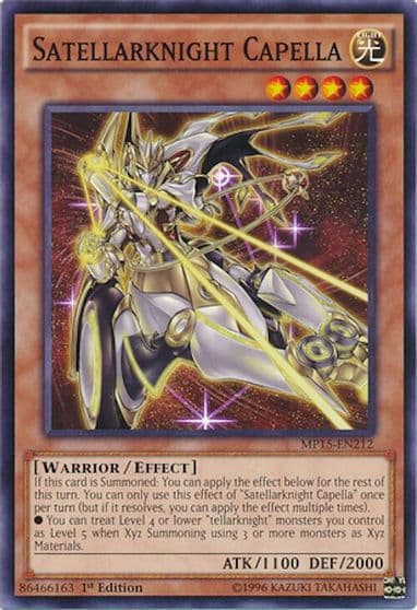 Satellarknight Capella 2015 Mega-Tins Mega Pack Yu-Gi-Oh! card