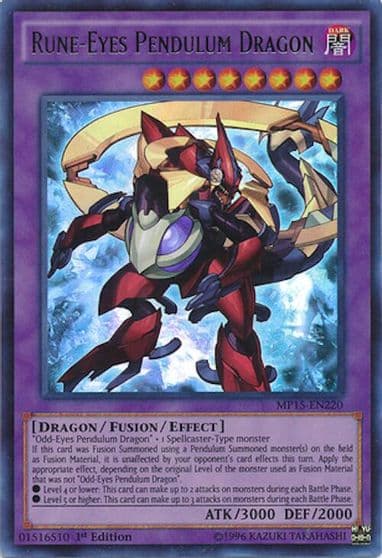 Rune Eyes Pendulum Dragon 2015 Mega-Tins Mega Pack Yu-Gi-Oh! card