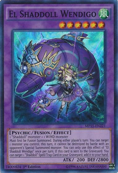 El Shaddoll Wendigo 2015 Mega-Tins Mega Pack Yu-Gi-Oh! card