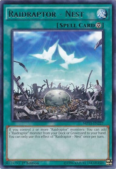 Raidraptor Nest 2015 Mega-Tins Mega Pack Yu-Gi-Oh! card