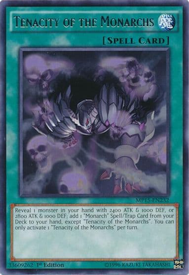 Tenacity of the Monarchs 2015 Mega-Tins Mega Pack Yu-Gi-Oh! card