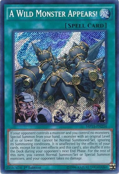 A Wild Monster Appears 2015 Mega-Tins Mega Pack Yu-Gi-Oh! card