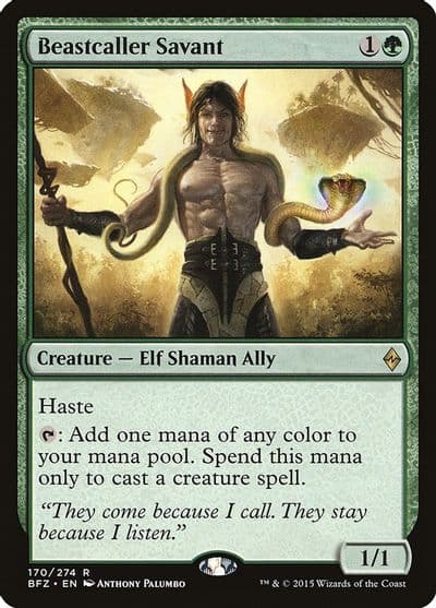 Beastcaller Savant Battle for Zendikar Magic card