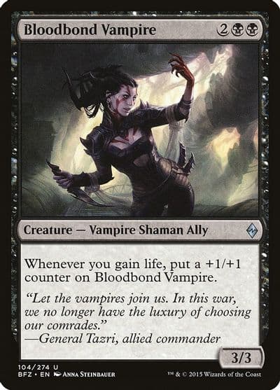 Bloodbond Vampire Battle for Zendikar Magic card