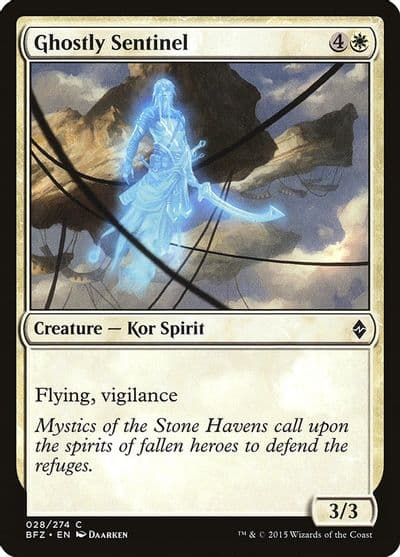 Ghostly Sentinel Battle for Zendikar Magic card