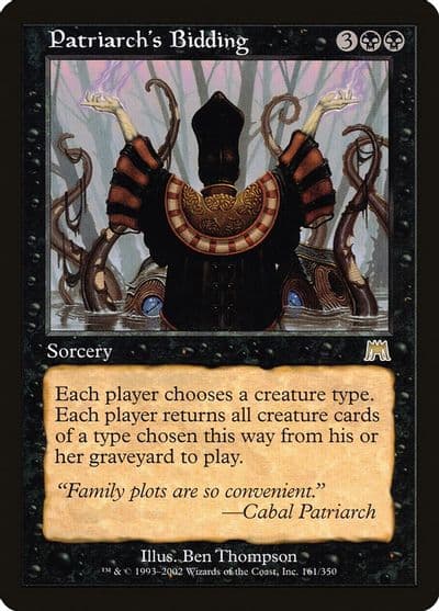 Patriarchs Bidding Onslaught Magic card