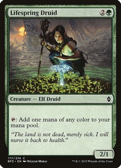 Lifespring Druid Battle for Zendikar Magic card