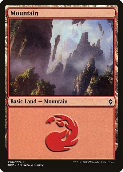 Mountain 266 Battle for Zendikar Magic card