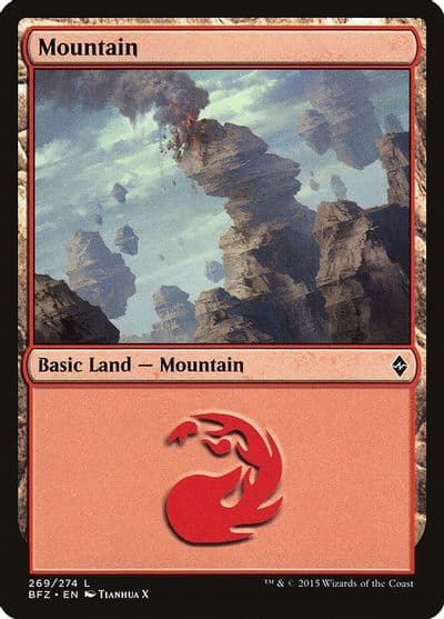 Mountain 269 Battle for Zendikar Magic card
