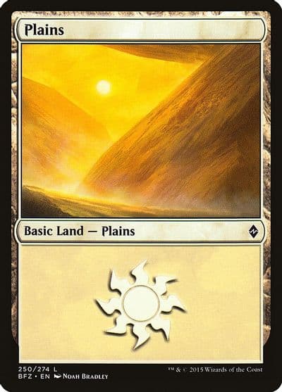 Plains 250 Battle for Zendikar Magic card
