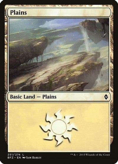 Plains 251 Battle for Zendikar Magic card