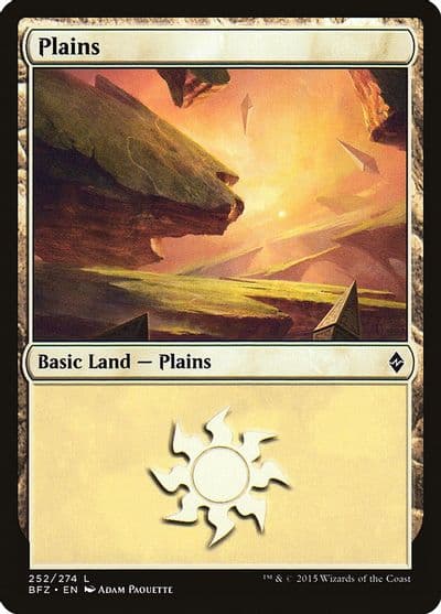 Plains 252 Battle for Zendikar Magic card