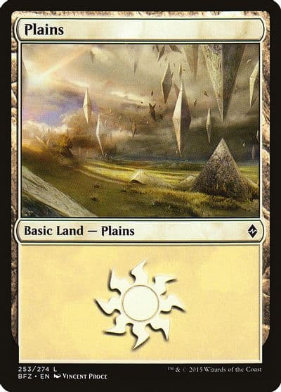 Plains 253 Battle for Zendikar Magic card
