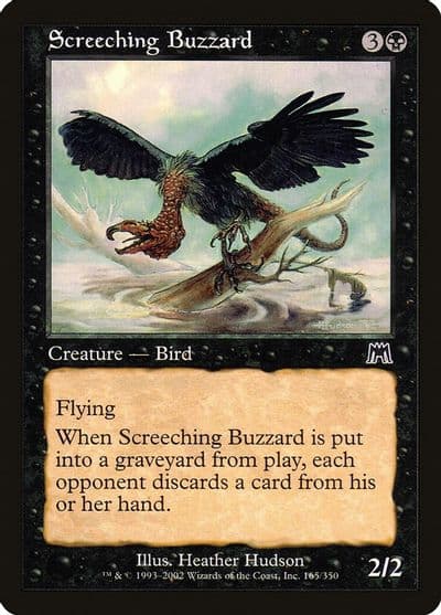 Screeching Buzzard Onslaught Magic card