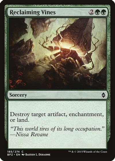 Reclaiming Vines Battle for Zendikar Magic card