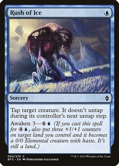 Rush of Ice Battle for Zendikar Magic card