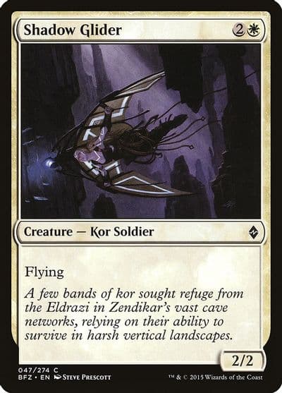 Shadow Glider Battle for Zendikar Magic card