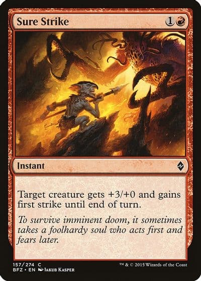 Sure Strike Battle for Zendikar Magic card