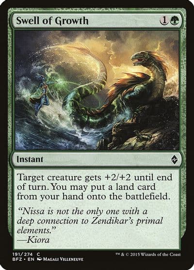 Swell of Growth Battle for Zendikar Magic card