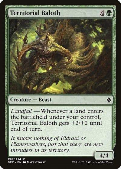 Territorial Baloth Battle for Zendikar Magic card