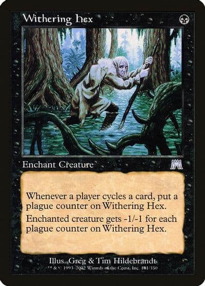 Withering Hex Onslaught Magic card