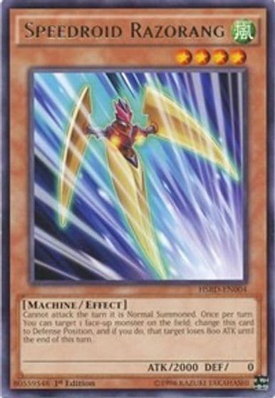 Speedroid Razorang High-Speed Riders Yu-Gi-Oh! card