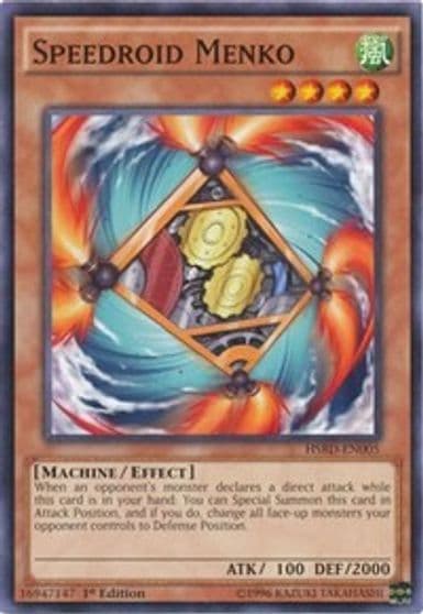 Speedroid Menko High-Speed Riders Yu-Gi-Oh! card