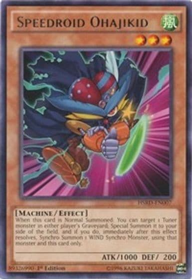 Speedroid Ohajikid High-Speed Riders Yu-Gi-Oh! card