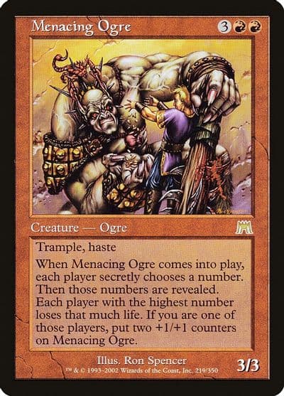 Menacing Ogre Onslaught Magic card