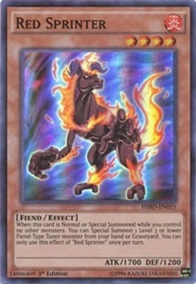 Red Sprinter High-Speed Riders Yu-Gi-Oh! card
